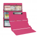 WhiteCoat Clipboard® Trifold - Pink Food Industry Edition